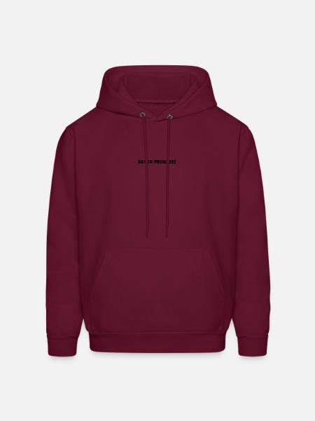 gay in progress - Men's Hoodie - burgundy