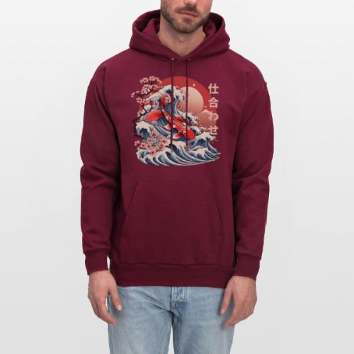 Majestic Koi Fish Ukiyo-e Japanese Design - Men's Hoodie
