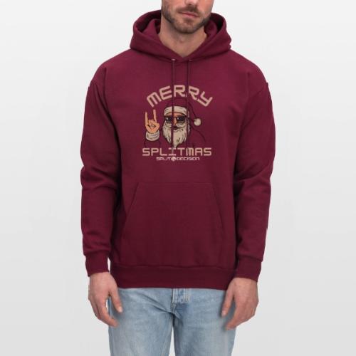 Rock Horn Santa - Split Decision - Merry Splitmas - Men's Hoodie