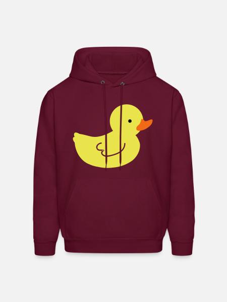 rubber ducky - Men's Hoodie - burgundy