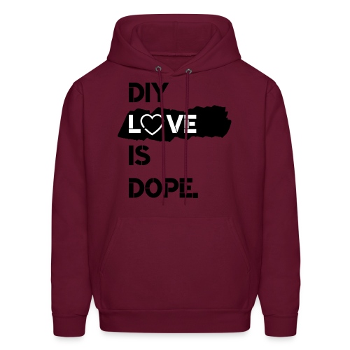 DIY Love is Dope - white love - Men's Hoodie