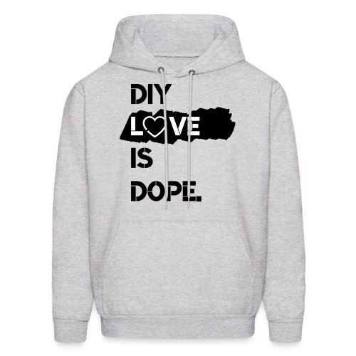 DIY Love is Dope - white love - Men's Hoodie