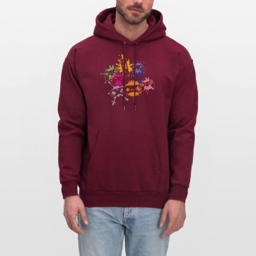 Colorful Controller Splash Art - Men's Hoodie