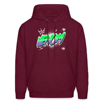 cool t shirt design venom - Men's Hoodie - burgundy - Front - Elias (183cm)