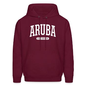 Style Aruba Caribbean - Men's Hoodie - burgundy - Front - Elias (183cm)