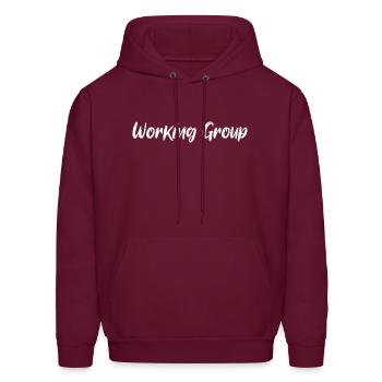 Working Group - Men's Hoodie - burgundy - Front - Elias (183cm)