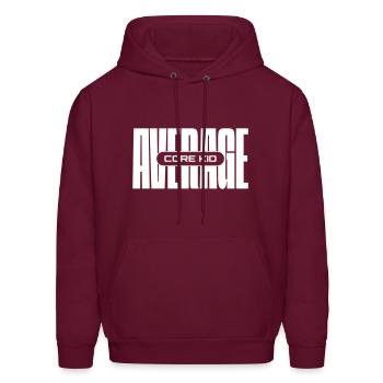 Average Core Kid - Men's Hoodie - burgundy - Front - Elias (183cm)