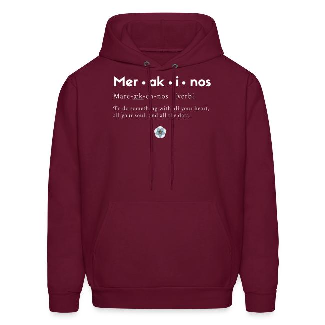 Merakinos definition with logo dark