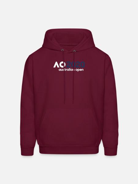australian open logo - Men's Hoodie - burgundy
