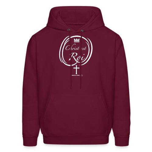 Christ est Roi - Molleton à capuche pour hommes