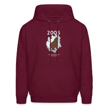 Animal welfare Animal cruelty Design - Men's Hoodie - burgundy - Front - Elias (183cm)
