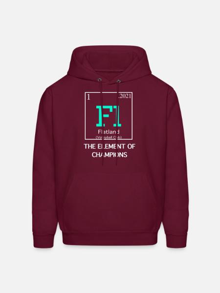 Flatland Element - Men's Hoodie - burgundy