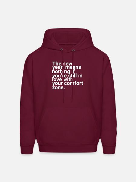 the new years - Men's Hoodie - burgundy