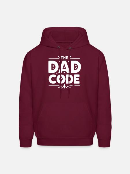 The Dad Code - Men's Hoodie - burgundy