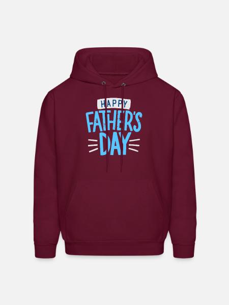 Happy Fathers Day - Men's Hoodie - burgundy