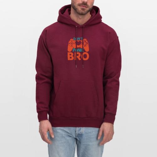 Don't Panic Bro! Heart Gamer - Men's Hoodie
