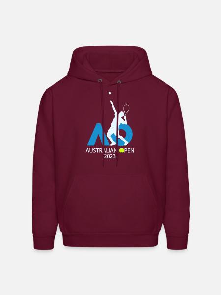 2023 Tennis Australian Open Fever - Men's Hoodie - burgundy