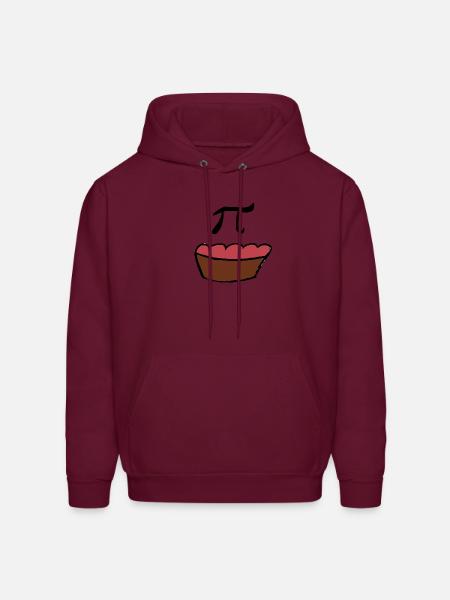 Pi = Pie - Men's Hoodie - burgundy