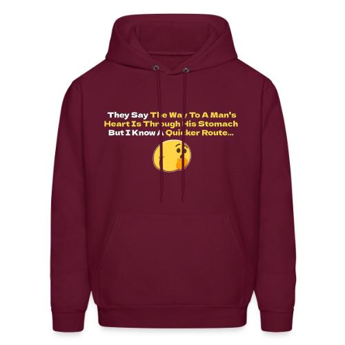 The Way To A Man s Heart... - Men's Hoodie