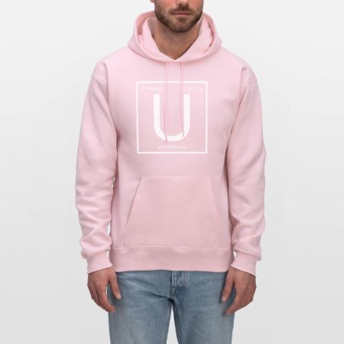 Uranium. Double-sided design. White text. - Men's Hoodie