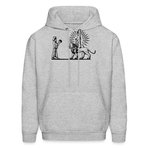 Lion and Sun in Ancient Iran - Men's Hoodie