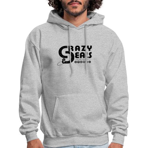 Crazy Deals & Steals Black Logo - Men's Hoodie