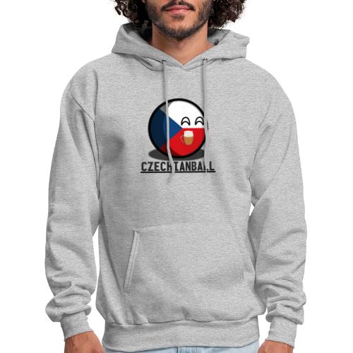 Czechianball holding a beer with text! - Men's Hoodie