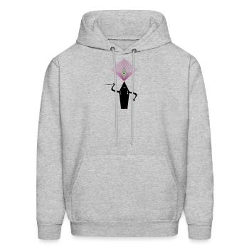 High Alien - Men's Hoodie - heather gray - Front - Elias (183cm)