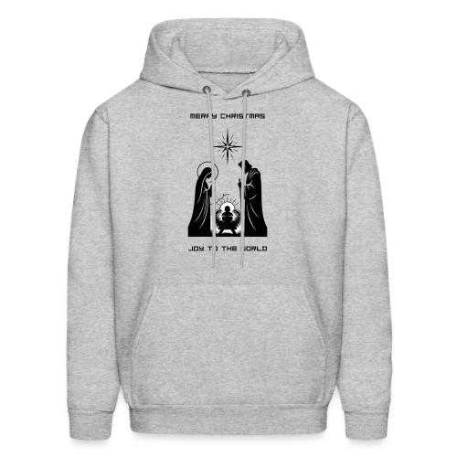 Joy to the World T-Shirt | Minimalist Nativity - Men's Hoodie