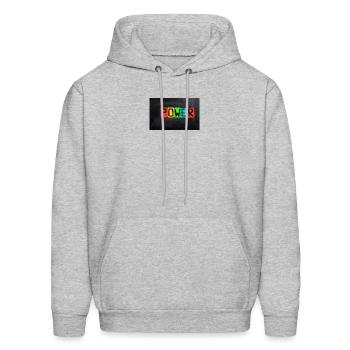 Power - Men's Hoodie - heather gray - Front - Elias (183cm)