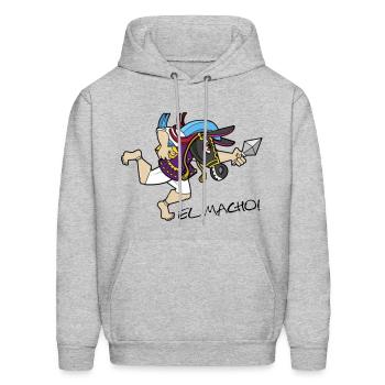 Gueguense and Macho Raton of Nicaragua - Men's Hoodie - heather gray - Front - Elias (183cm)