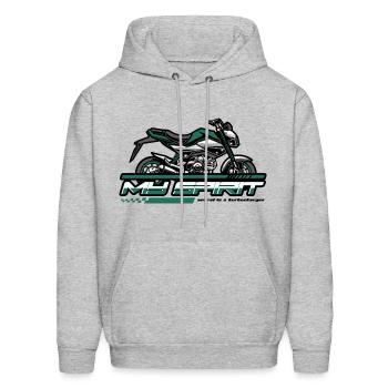 Motorsports - Men's Hoodie - heather gray - Front - Elias (183cm)