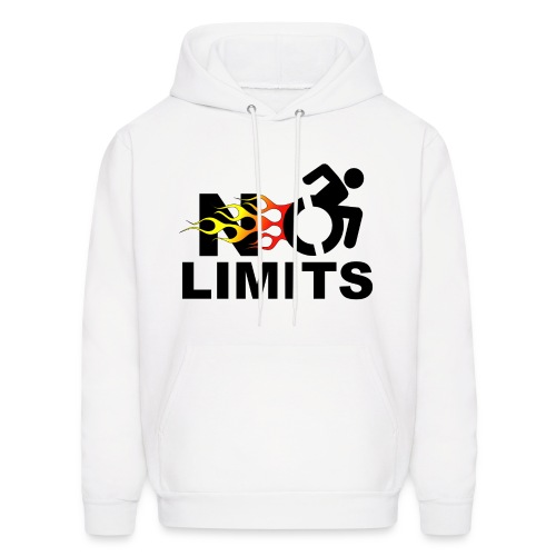No limits for this wheelchair user * - Men's Hoodie