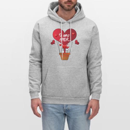 Fashion Valentine's Day Hearts, Gifts February 14 - Men's Hoodie