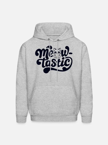 Cat Meow-Tastic Fantastic - Men's Hoodie - heather gray
