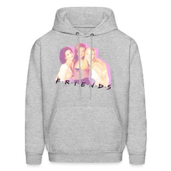 Friends Monica, Rachel, Phoebe - Men's Hoodie - heather gray - Front - Elias (183cm)