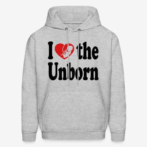 i heart the unborn - Men's Hoodie