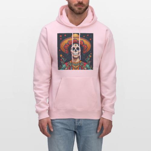 Charra Skull Art | Traditional Mexican Design - Men's Hoodie