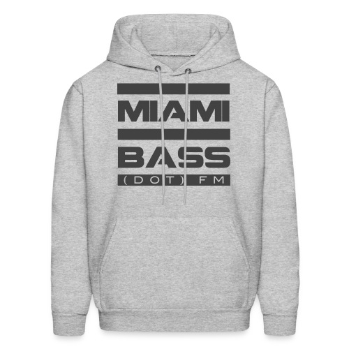 Miami Bass FM All Grey Logo - Men's Hoodie