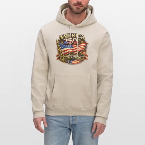 American Flag 250th Anniversary Design | USA - Men's Hoodie