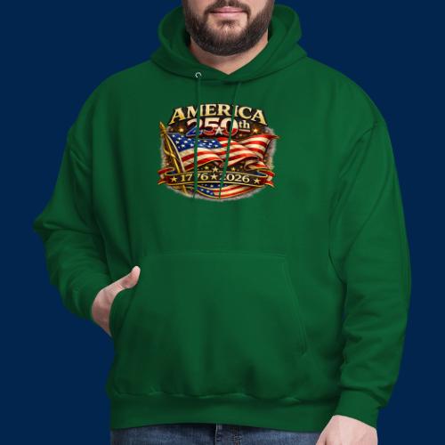 American Flag 250th Anniversary Design | USA - Men's Hoodie