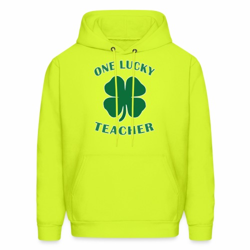 Lucky Teacher St Patrick Day Irish Shamrock gift. - Men's Hoodie