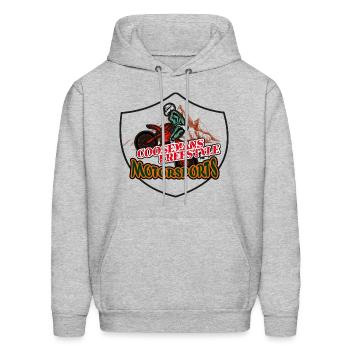 Coosemans Freestyle Motorsports - Men's Hoodie - heather gray - Front - Elias (183cm)
