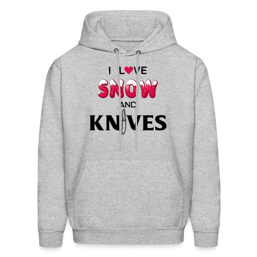 I Love Snow and Knives - Men's Hoodie