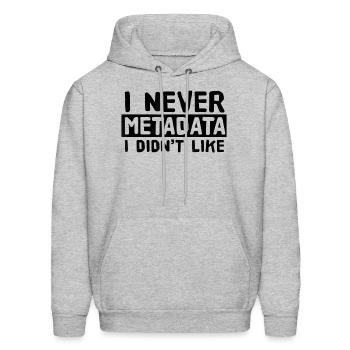 Metadata Scientist Analyst Machine Learning Funny - Men's Hoodie - heather gray - Front - Elias (183cm)