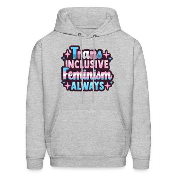 Transfeminism Trans For Trans Person - Men's Hoodie - heather gray - Front - Elias (183cm)