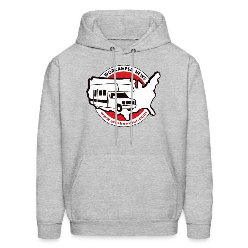 Workamper News Official Logo with Website URL - Men's Hoodie