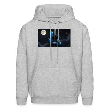 And Then There Was Bass - Men's Hoodie - heather gray - Front - Elias (183cm)
