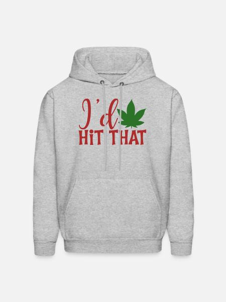 I d Hit That - Men's Hoodie - heather gray