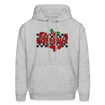 Merry - Men's Hoodie - heather gray - Front - Elias (183cm)